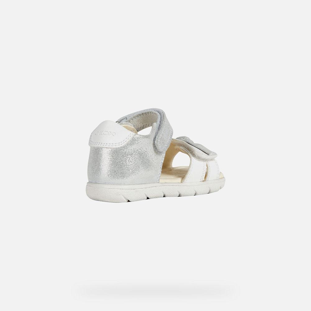 Geox Sandals White Alul Girl - Geox Baby Shoes - QFYDZO693